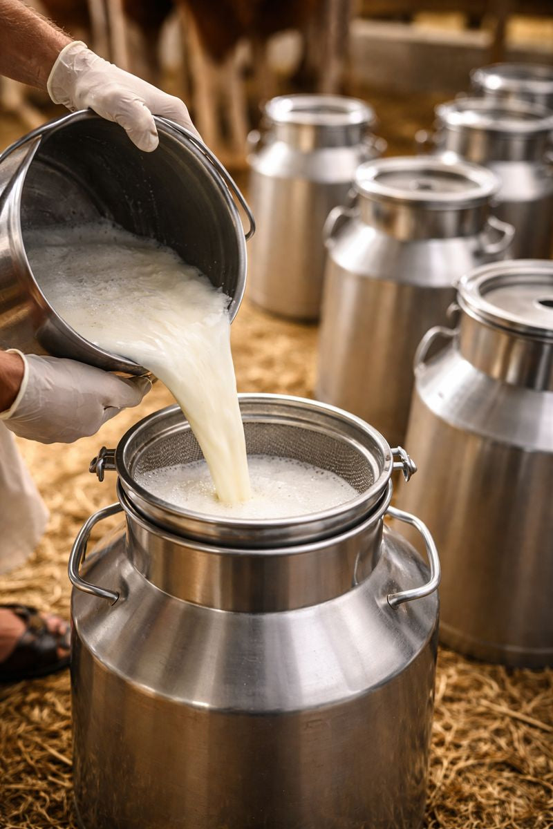 Transferred to Clean Containers