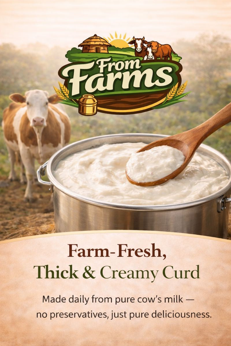 Natural Farm Fresh Curd (Dahi) - From Farms