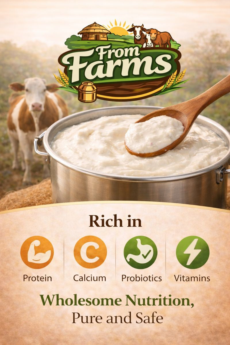 Natural Farm Fresh Curd (Dahi) - From Farms
