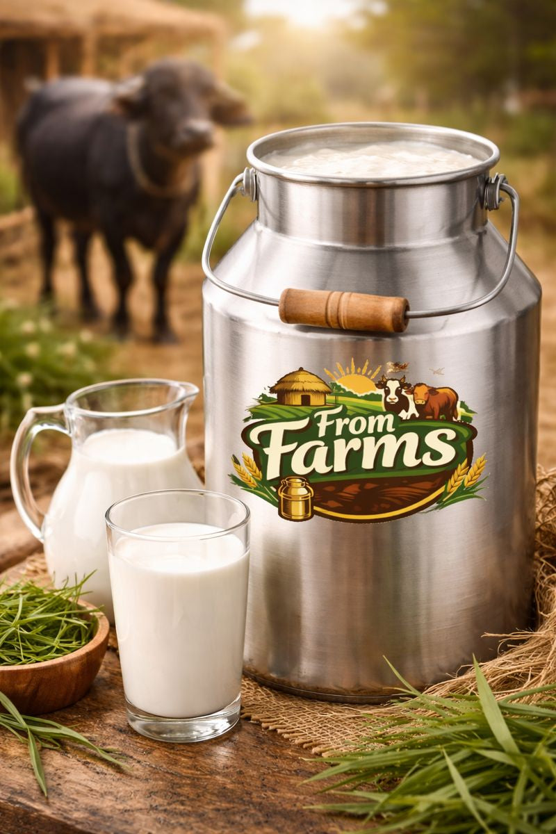 Pure Fresh Buffalo Milk (Bhais ka Doodh) – From Farms
