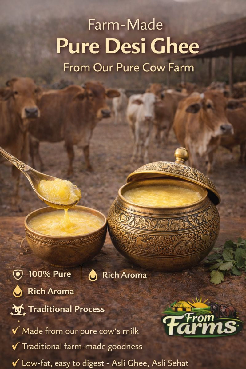 Pure Desi Cow Ghee – From Farms