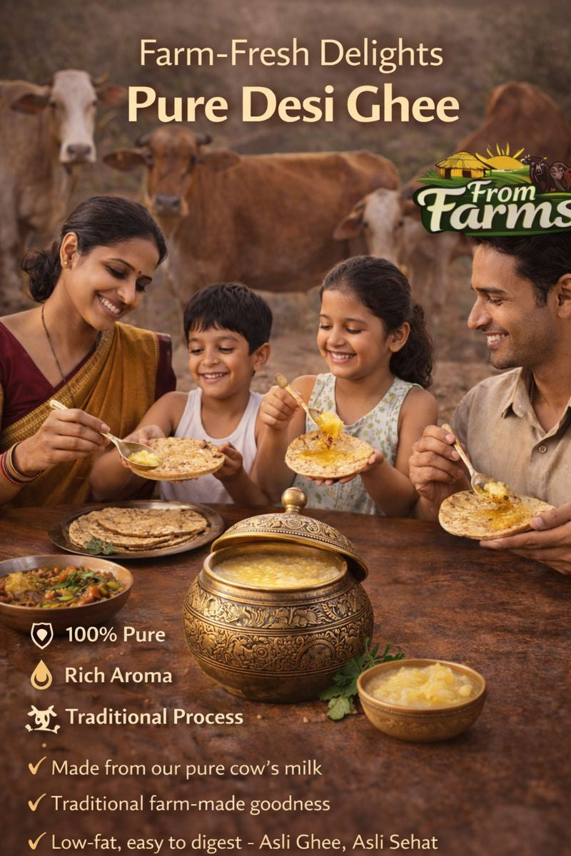 Pure Desi Cow Ghee – From Farms