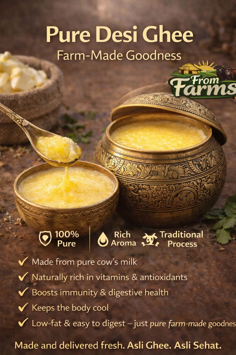 Pure Desi Cow Ghee – From Farms