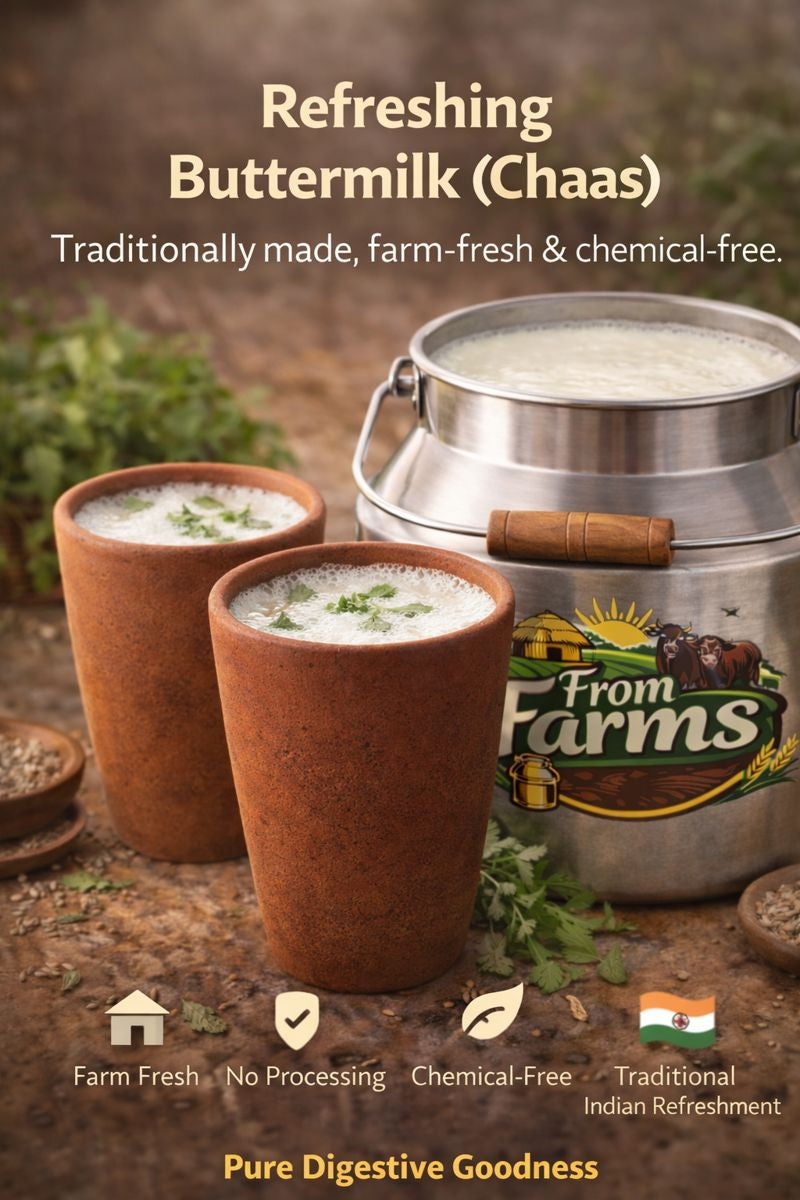 Farm-Fresh Traditional Chaas (Buttermilk) - From Farms