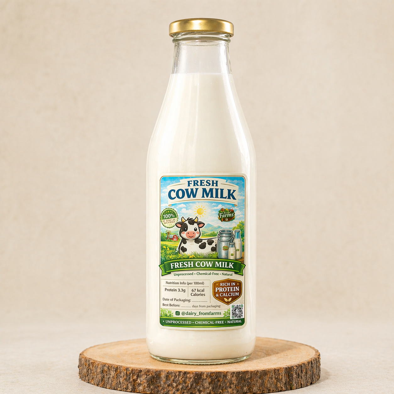 Natural Fresh Cow Milk – From Farms